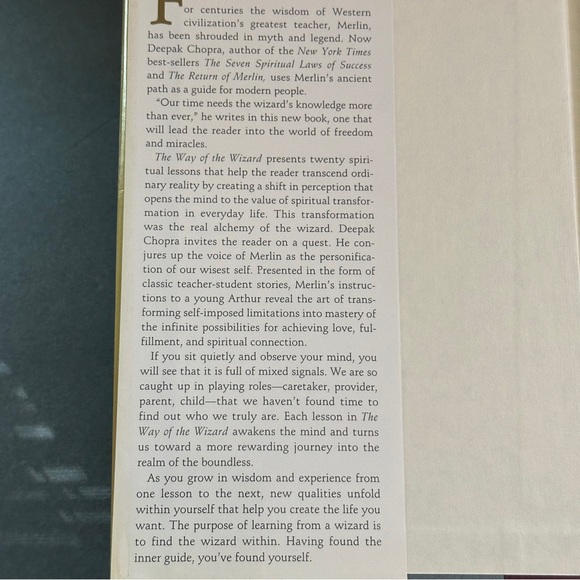 The Way of The Wizard by Deepak Chopra | Spirituality | Hardcover Book - Picture 3 of 9